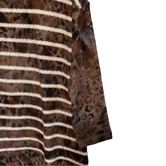 Nally&Millie pullover sweater in brown &cream stripes sizeS/M - Picture 7 of 8